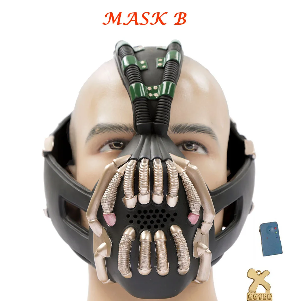Бэтмен Темный рыцарь Rises Bane маска для лица фильм косплей костюм реквизит Хэллоуин Рождество сценическое шоу Вечерние Индивидуальные маски
