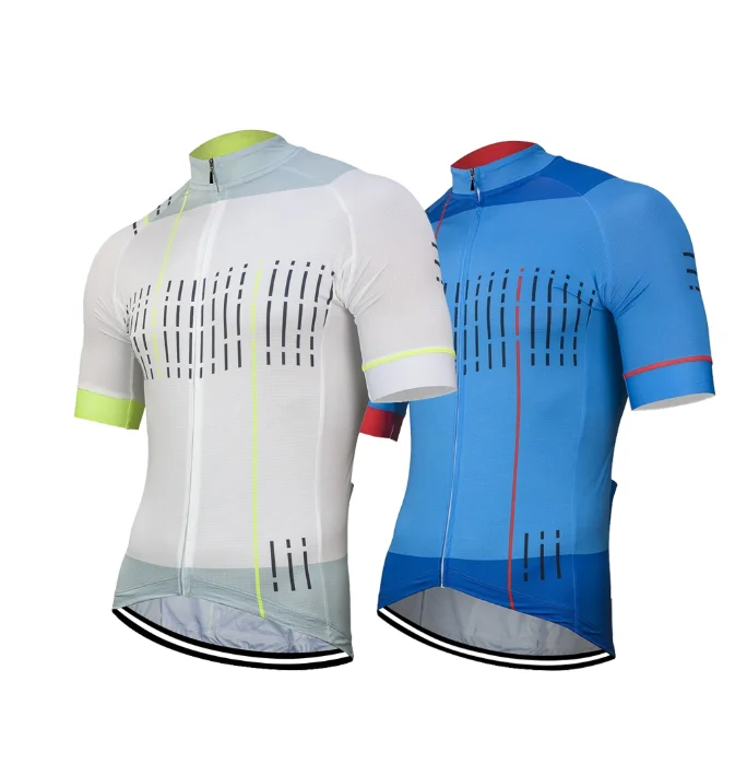 

2019 Team New White Blue Cycling Jersey Customized Bike Road Mountain Bicycle Wear Tops Bike Clothing Cycling Shirt Breathable