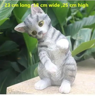 Имитация кота из смолы украшения для домашнего стола Красивые Животные|decorative gift