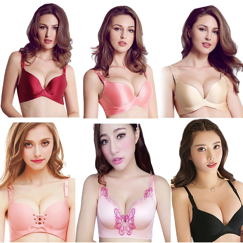 

Women's Underwear Push Up Bra Sexy Lingerie Seamless Bras Bralette Deep U Cup Girls Fashion Intimates Clothing