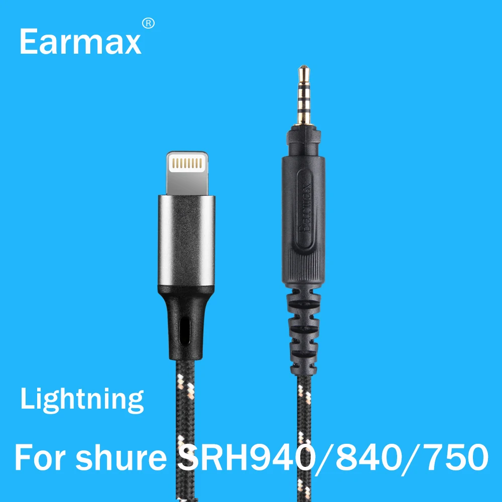 

For Shure SRH840 SRH940 Headphone Upgrade cable SRH740 SRH440 750 For Philips SHP8900 SHP9000 SHP895 Lightning and Type-C