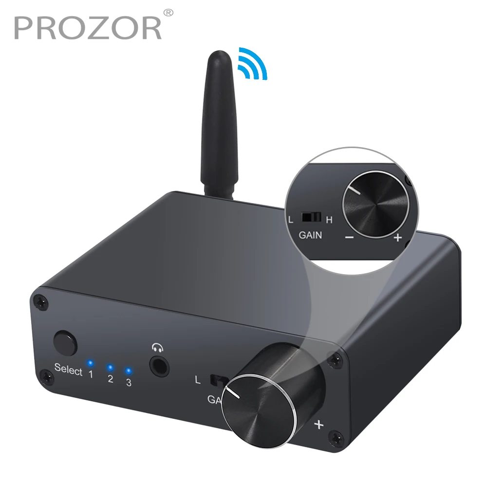 Prozor 192 кГц Bluetooth DAC преобразователь с усилителем для наушников 3 5 мм аудио адаптер