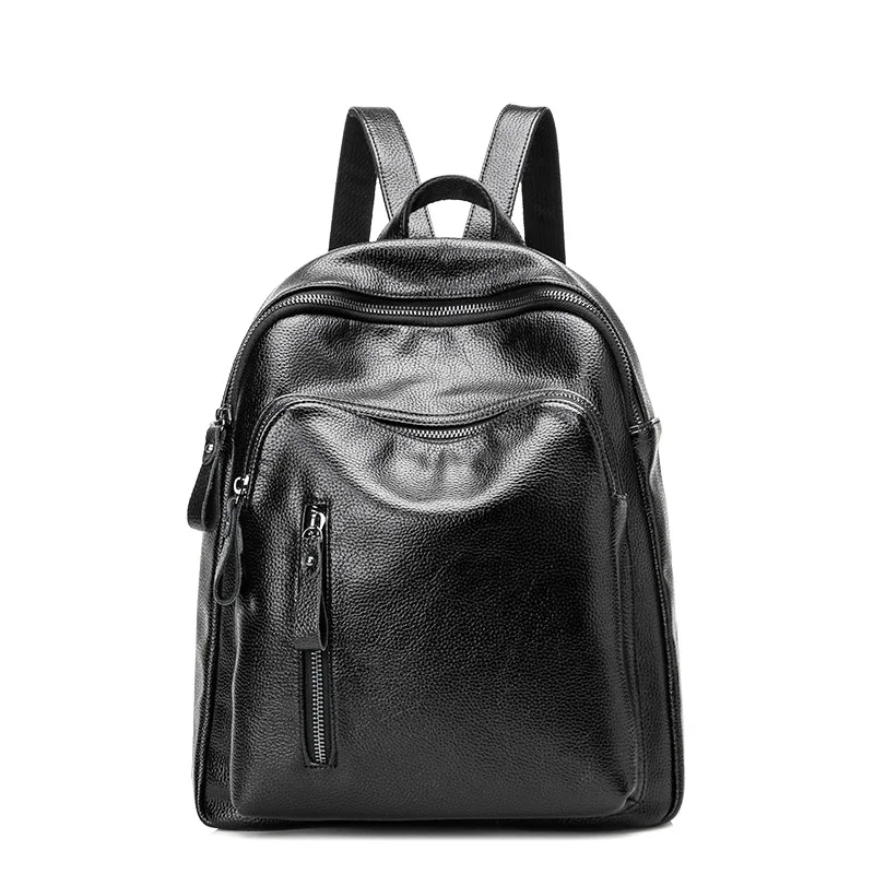 Женские рюкзаки из натуральной кожи Женская дорожная сумка воловьей в школьном