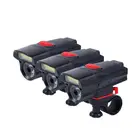 Велосипедный светильник для ночной езды на руле велосипеда, COB лампа с бликами, мигающий светильник, черный, красный велосипедный светильник, передний головной светильник, Аксессуары для велосипеда