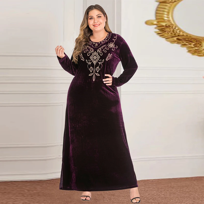 Новейшая мусульманская Длинная женская юбка большого размера с арабскими ислам