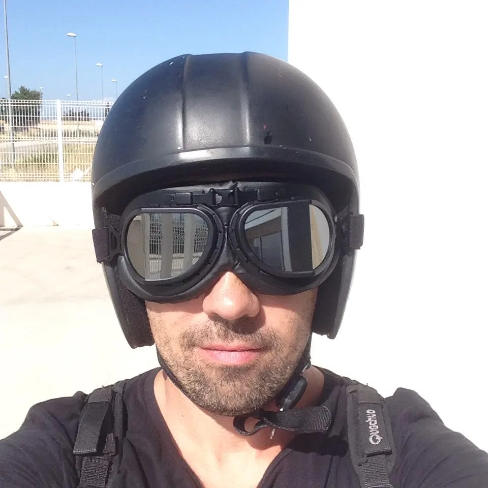 

evomos Motorcycle Goggle WWII Vintage Retro Goggles Pilot Biker Cycling Sunglasses ATV Cafe Racer Pit Bike Eyewear