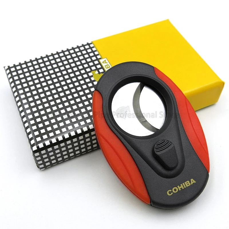 COHIBA двойные лезвия из нержавеющей стали резак для сигар острый пластиковый Zigarre