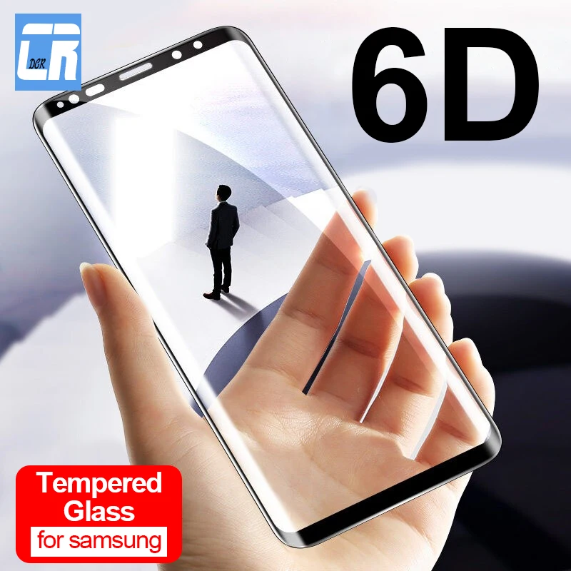 Закаленное стекло 6D с изогнутыми краями для Samsung Galaxy Note 8 9 10 Pro Защита экрана S8 S9 S10