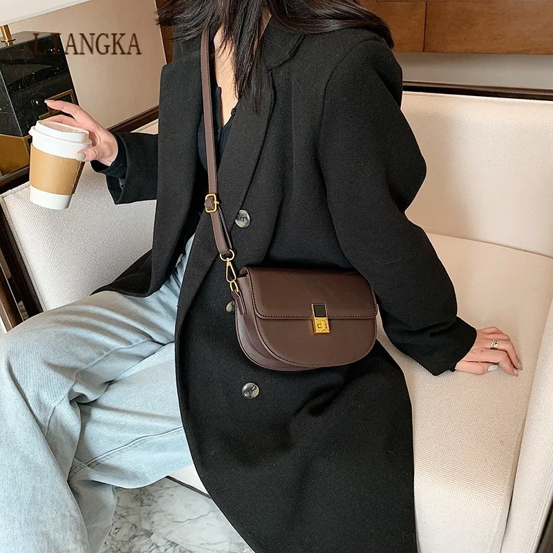 

2020 модные брендовые дизайнерские женские сумки на плечо из искусственной кожи, простые сумочки в стиле ретро, маленькие сумки через плечо, ...