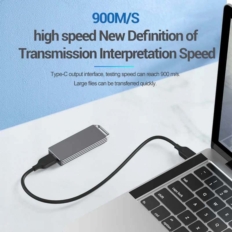 Корпус для SSD-накопителя M2 переходник M.2 к USB Type C 3 1 высокоскоростной 10 Гбит/с ТБ NVME