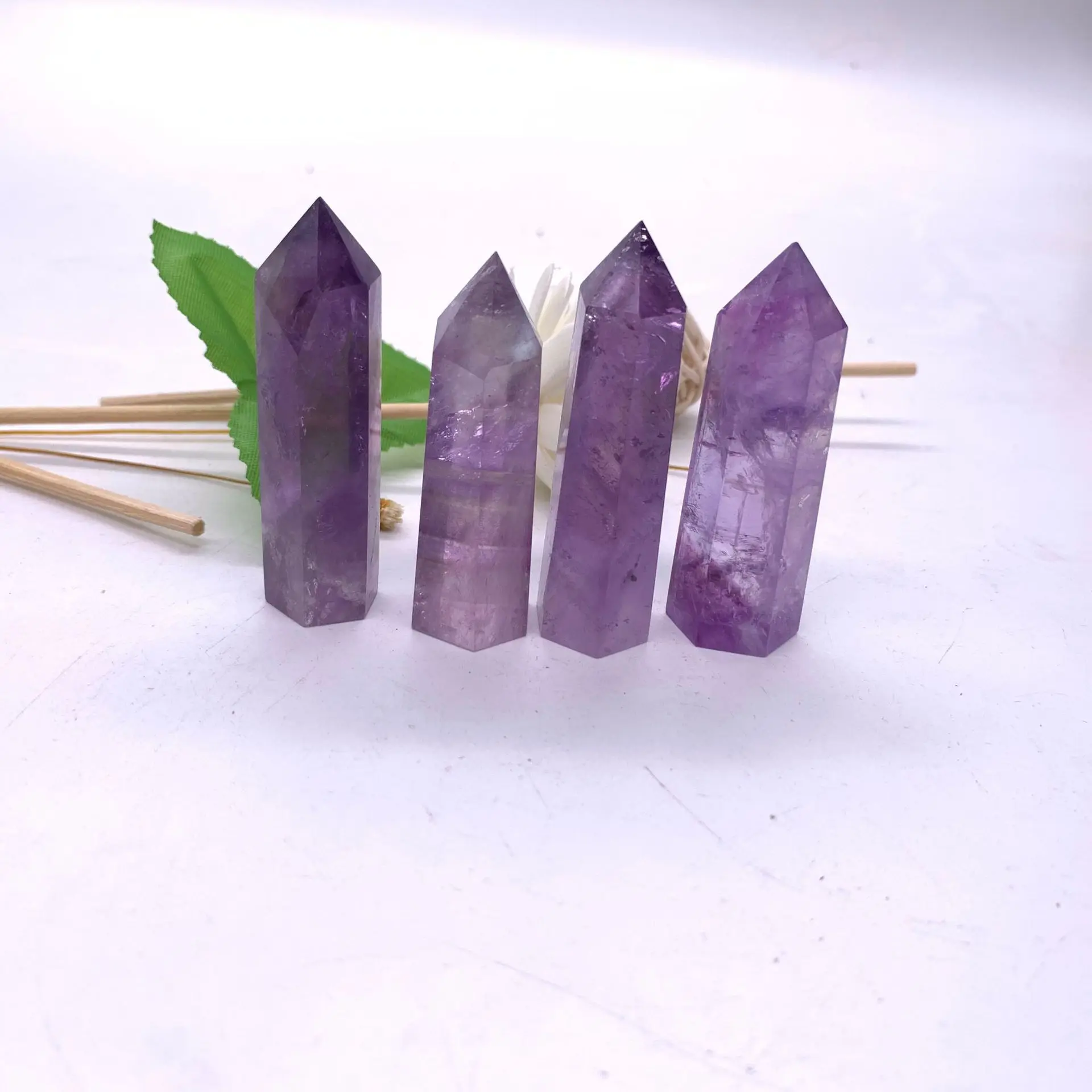 

Natural Ametrine Quartz Crystal Point Wand Double Terminated Reiki Healing stones and minerals Hexagonal prism