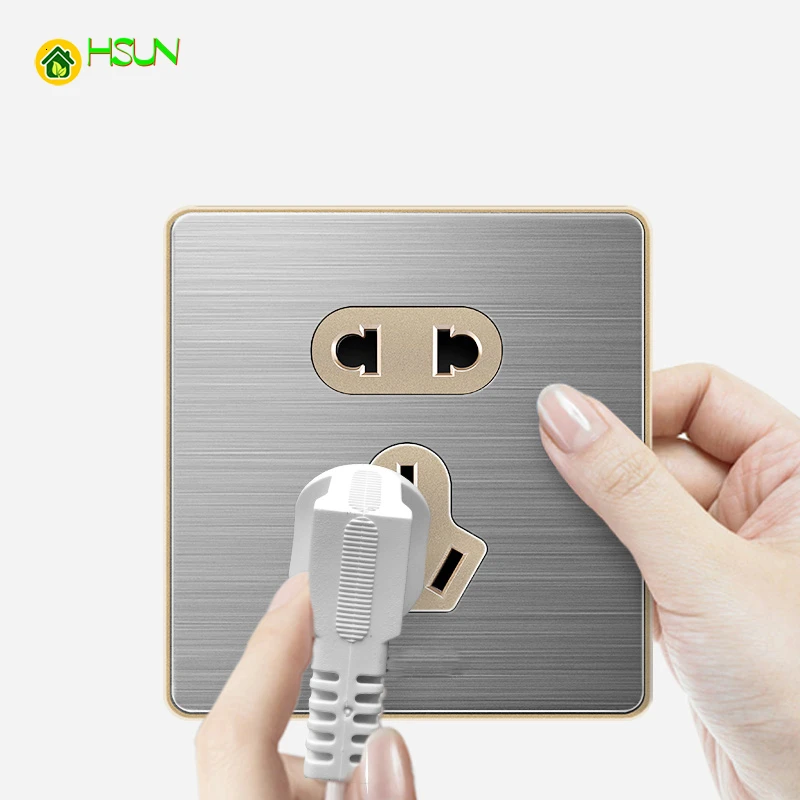 Бытовой матовый переключатель розетка панель 5 отверстий USB 16А кондиционер 1