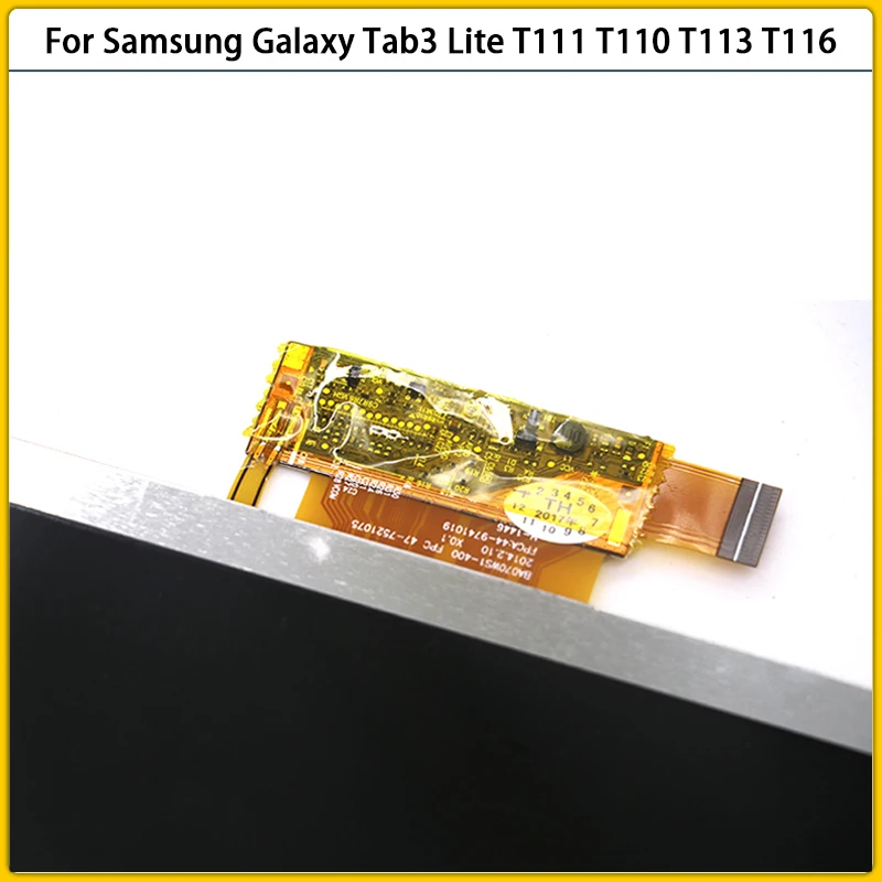 Новый сенсорный ЖК экран T110 для Samsung Galaxy Tab 3 Lite SM T111 дисплей сенсорная панель