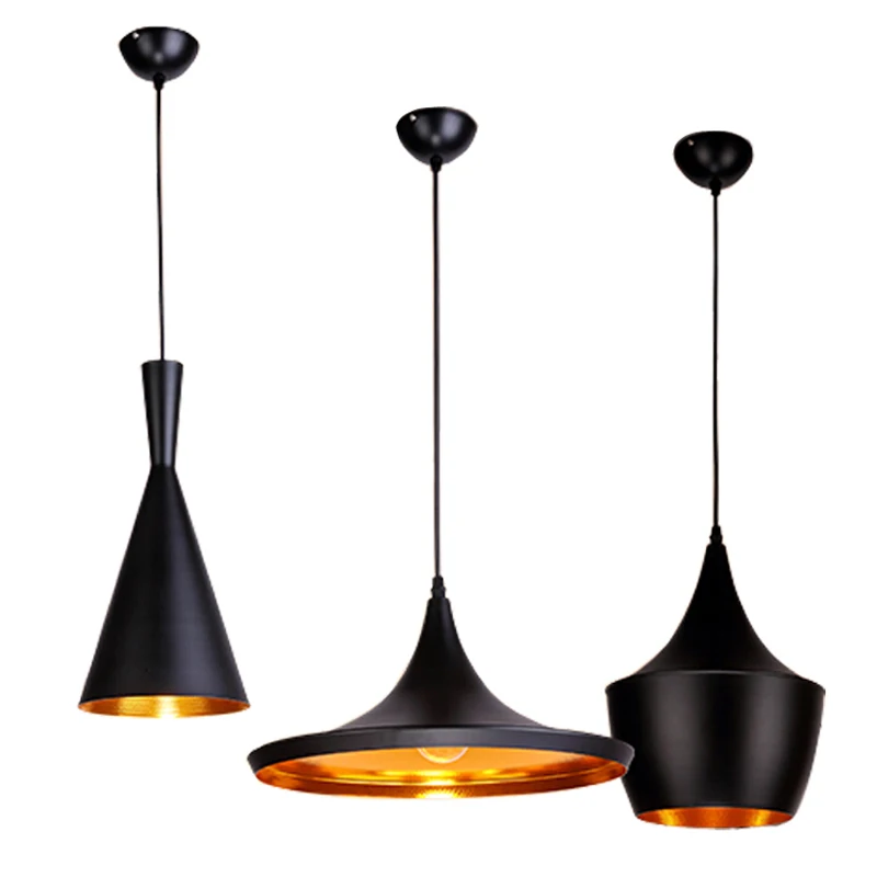 

3pcs/Set Black White Gold Red Wood Pendant lamp England Beat Musical Instrument ABC Hanging Pendant Light Lamp Dining Room Light