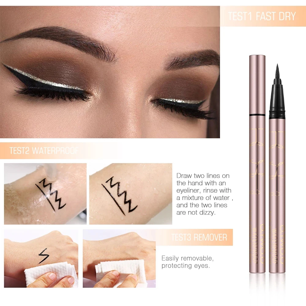 

Liquid Eye Liner Waterproof Sweat Resistan Eye Liner Pencil Makeup Tool For Profession Beginning People BUTT666