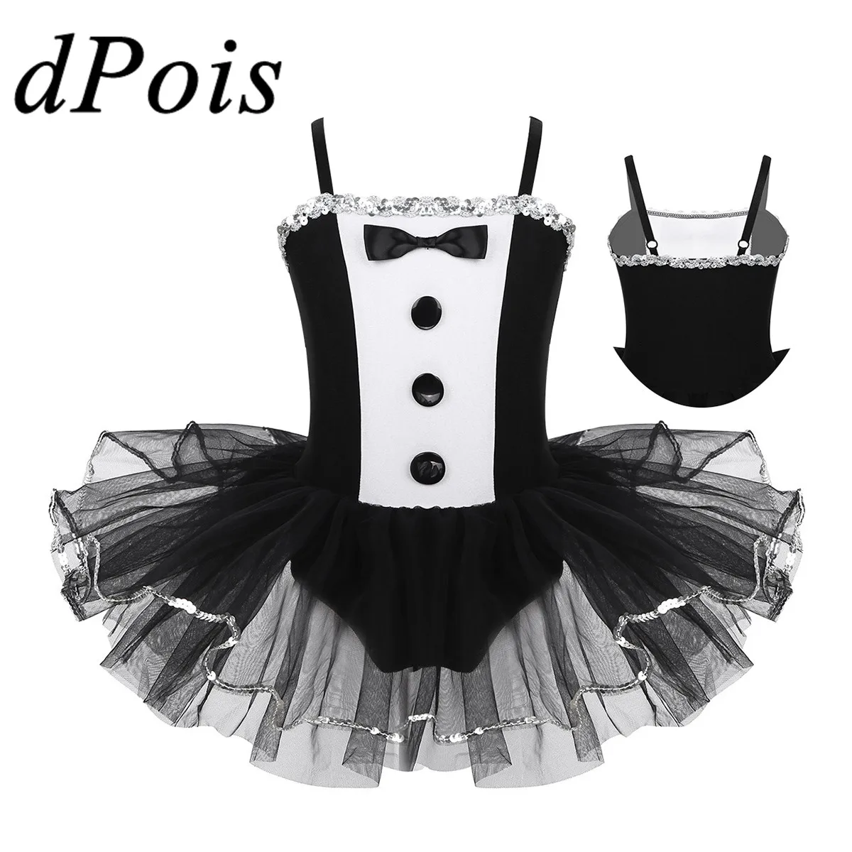 Детское блестящее Тюлевое платье принцессы для балета балерины гимнастический