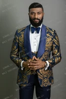 szmanlizi male costumes navy blue floral prom male dress wedding suits for men slim fit groom tuxedo 2022 fashion best man suits