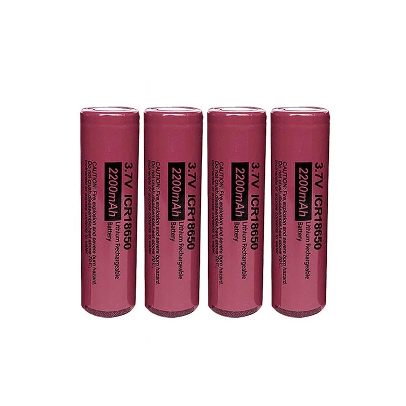 

2PC/4PC PKCELL 18650 3.7V Li-ion battery lithium rechargeable battery high drain batteries 2200mah ICR 18650 flashlight batteria