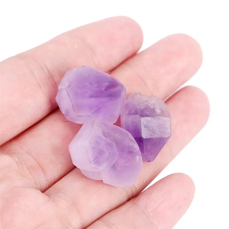 1 шт. 10 г натуральный кристалл с фиолетовым кристаллом для самостоятельного