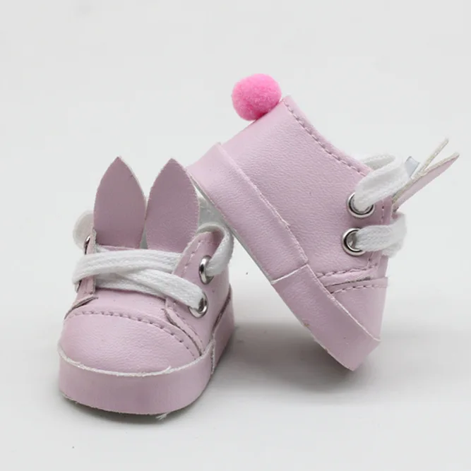 

Pink/White/Black/Purple High Quality 5cm Doll Accessories Shoes For 1/6 BJD Doll 14 inch EXO Dolls Mini Toys Shoes Accessories