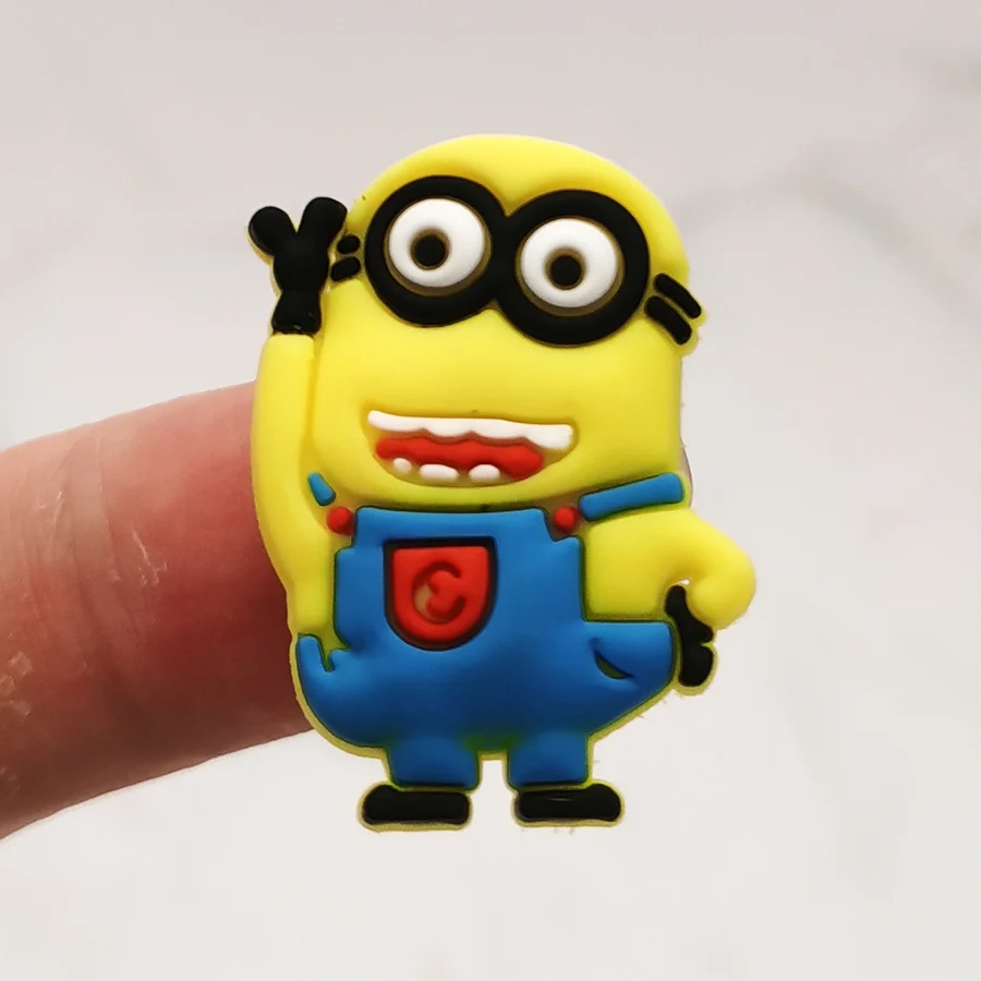 1Pcs Cartoon Animal Flower PVC Shoe Charms Buckle Accessories Shoe Decor Diy Backpack Wristbands Croc Jibz  Kid X-mas Party Gift