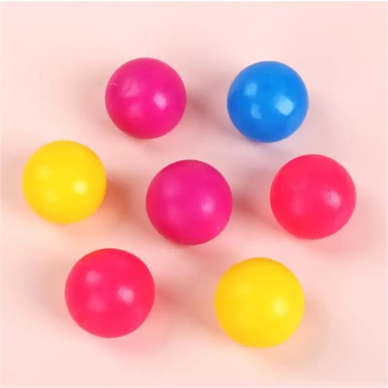 

4pc Stick Wall Ball Fluorescent Squash Xmas Sticky Target Ball Decompression Throw Fidget Toy Kids Gift Novelty Stress Relief