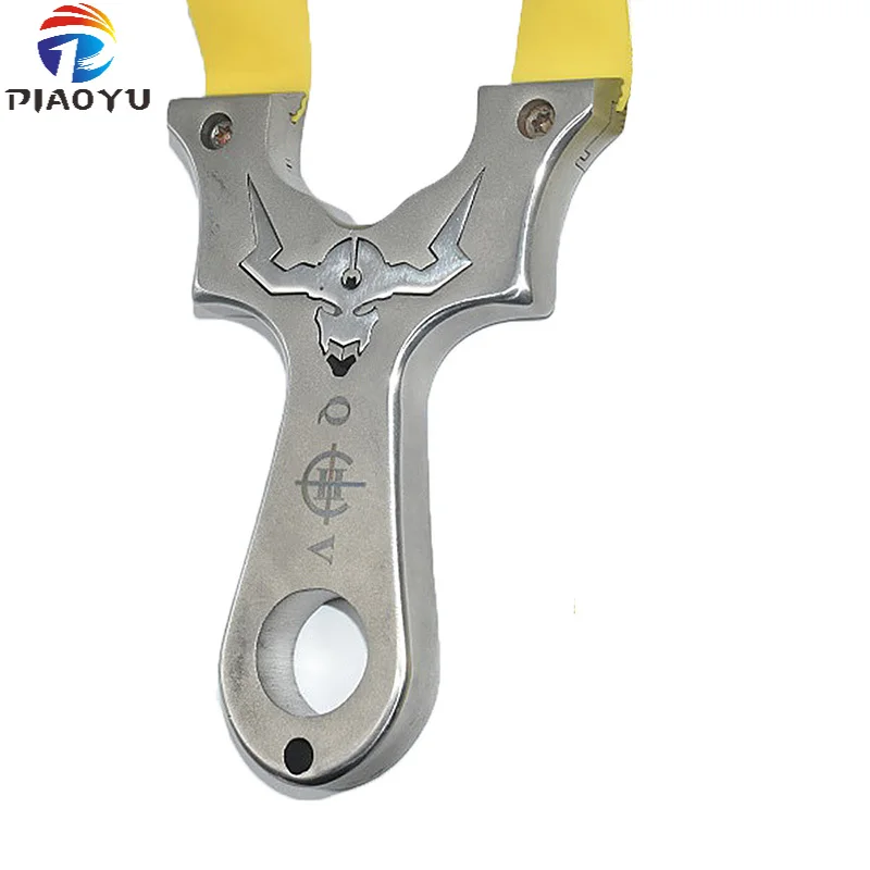 304 охотничья Рогатка из нержавеющей стали с плоской резиновой лентой для игр на