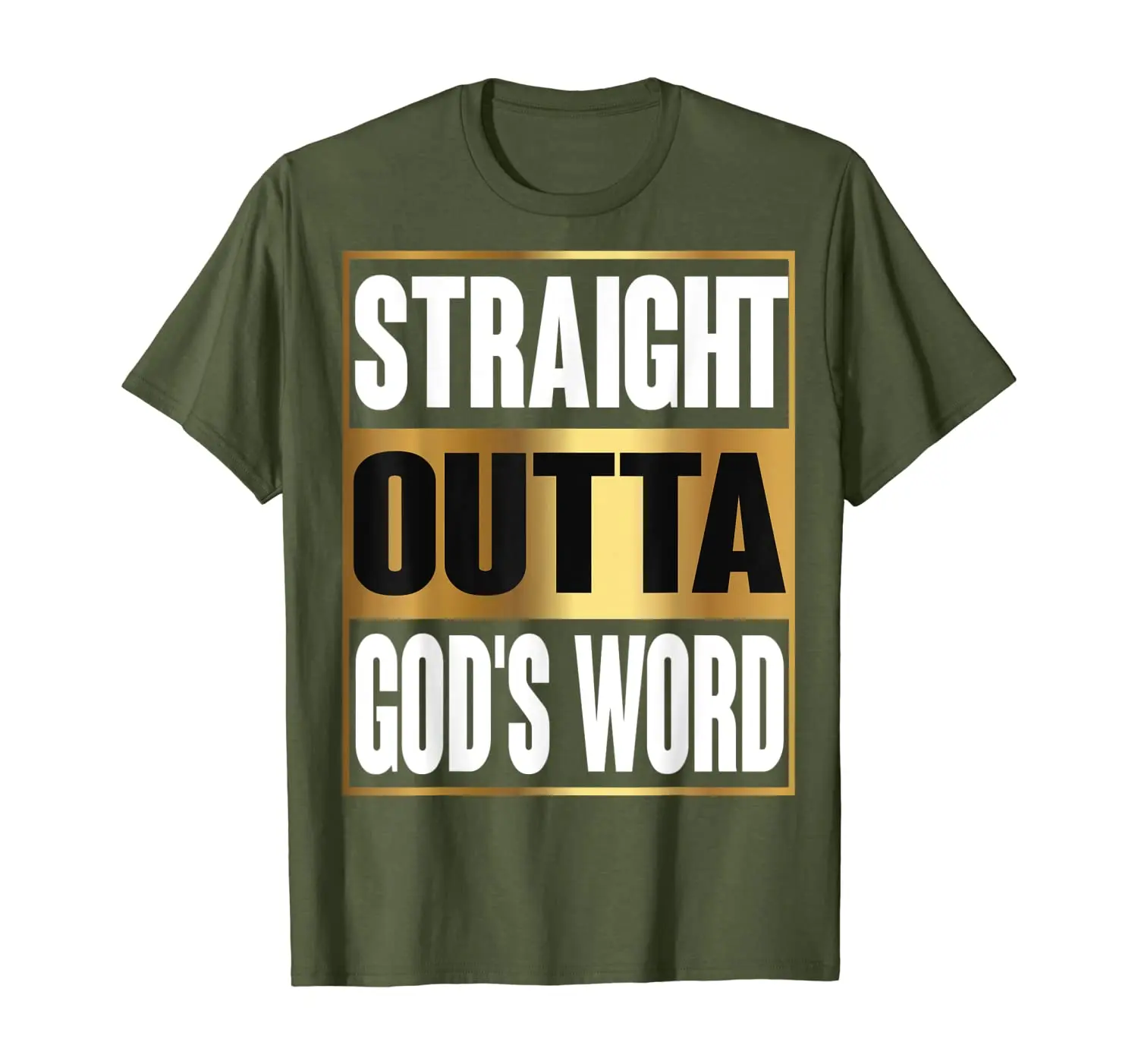 

Straight Outta God's Word Shirt God's Word Funny Gift T-Shirt