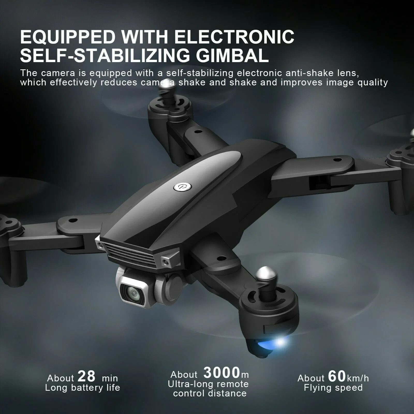 5G WIFI 3KM FPV GPS Foldable RC Drone With 6K HD Camera 2-Axis Gimbal Brushless Folding Unmanned Aerial Vehicle High Quality | Игрушки и