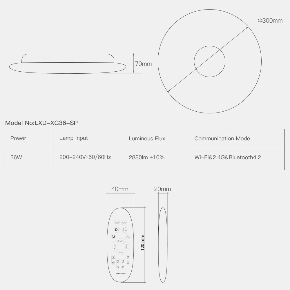 

Modern Smart Ceiling Light WIFI Voice Control Bluetooth Speaker APP Remote Control Bedroom Kitchen Music Ceiling Lamp #