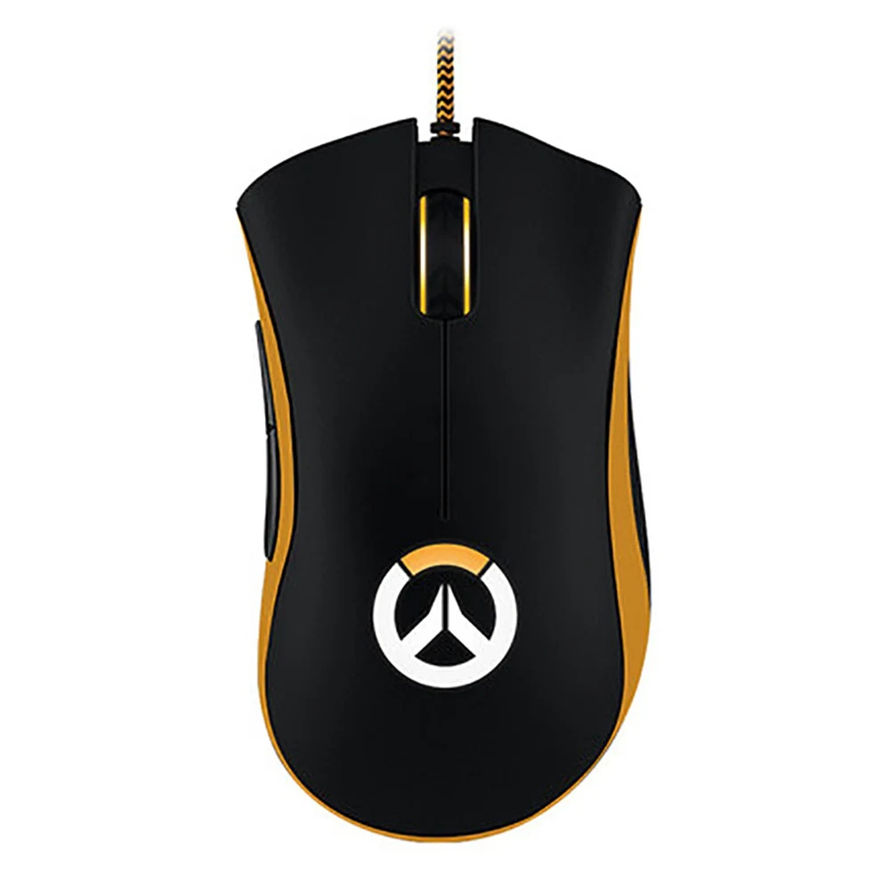 DA Chroma Overwatch Проводная игровая мышь razer DeathAdder Elite Overwatch Edition эргономичная мышь Chroma Lighting оптимизированная 450 ips eSports - Цвет: DA Chroma Overwatch