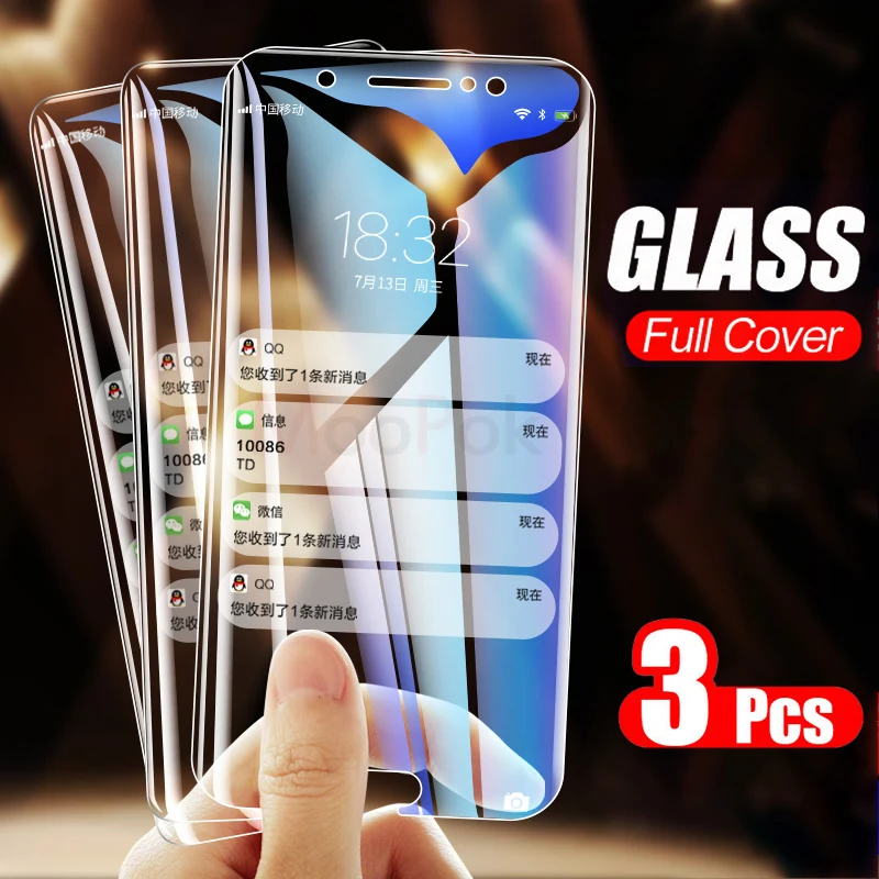 3 шт Защитное стекло для samsung Galaxy J4 J6 Plus A6 A8 Plus A7 A9 закаленное защитное стекло для экрана J4 J6
