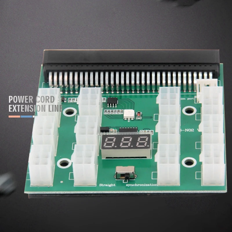 

Power Module Breakout Board Kits with 12Pcs 6Pin to 6Pin Power Cable for HP1200W 750W PSU GPU Mining Ethereum ETH