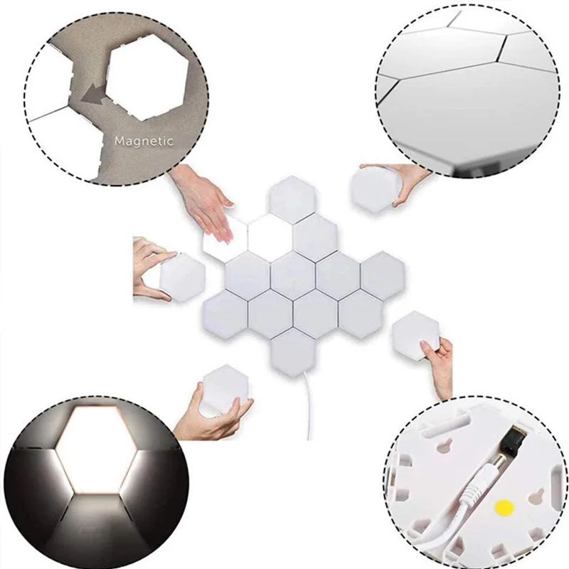 Умная настенная Квантовая лампа led модульный сенсорный светильник ing