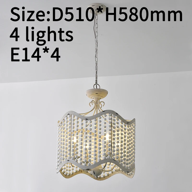 Деревянные люстры освещение для французской спальни подвесные светильники