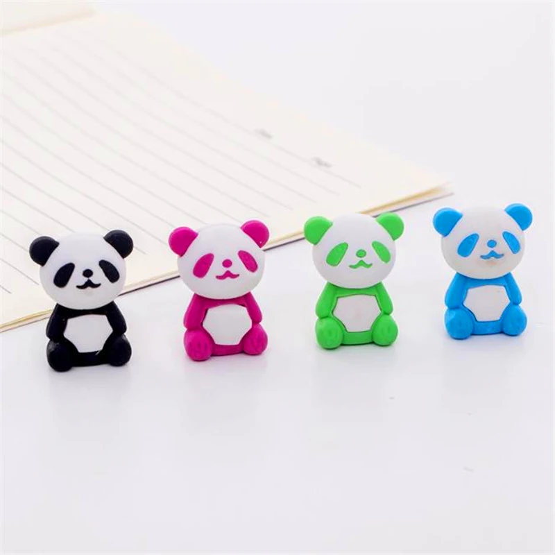 

1pcs Cute Cartoon Eraser Lovely Panda Eraser Children Stationery Gift Prizes Kawaii School Supplies