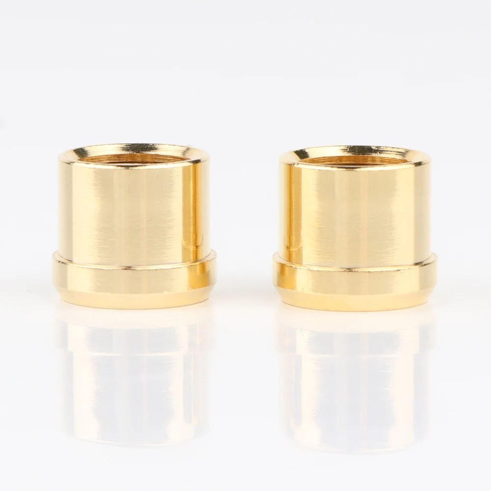 Preffair позолоченная штепсельная Вилка RCA короткий телефонный разъем защитный