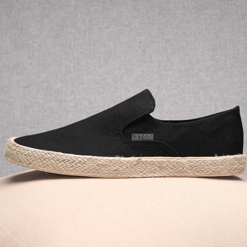 Кеды OUDINIAO мужские резиновые мягкие дышащие холщовые туфли повседневная обувь на