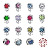 pink amulet pendant charms original 925 sterling silver metal beads fits pandora bracelet diy jewelry making 2021 valentine new