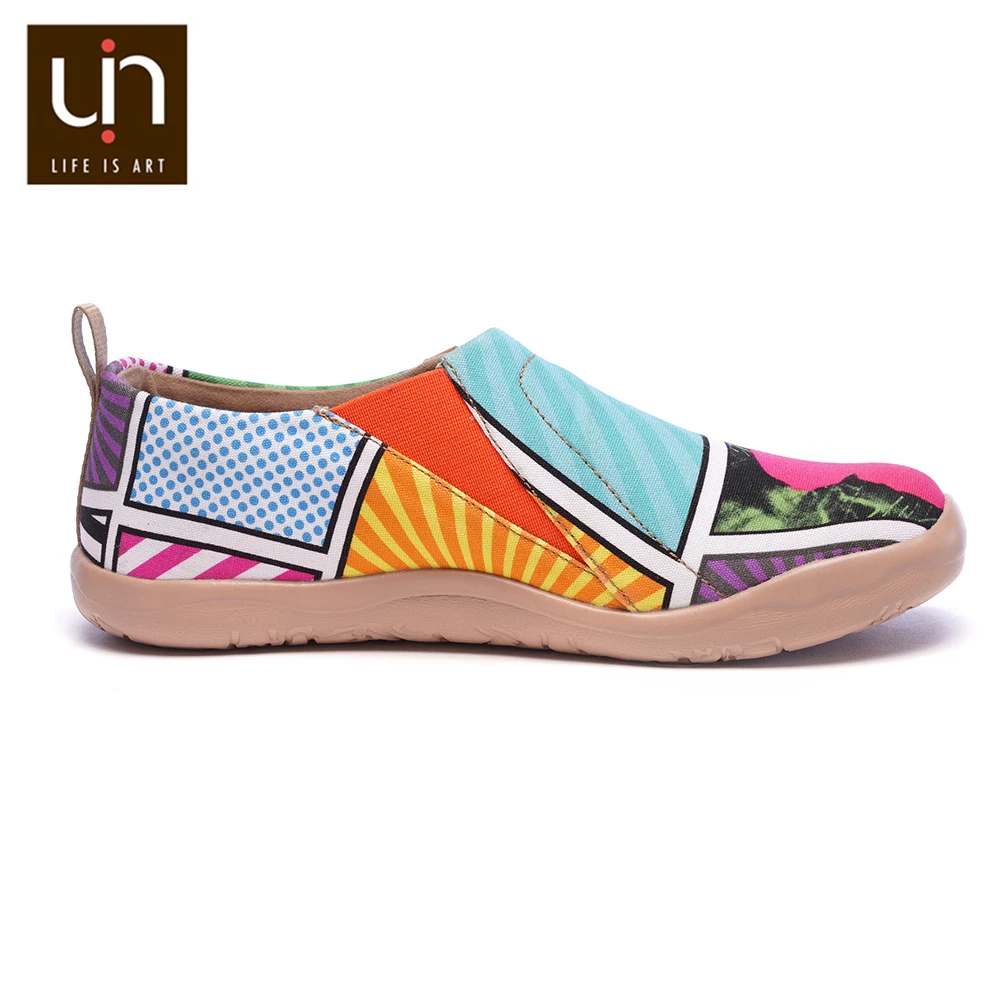 Туфли женские UIN из текстиля без застежек с рисунком мультфильмов | Обувь