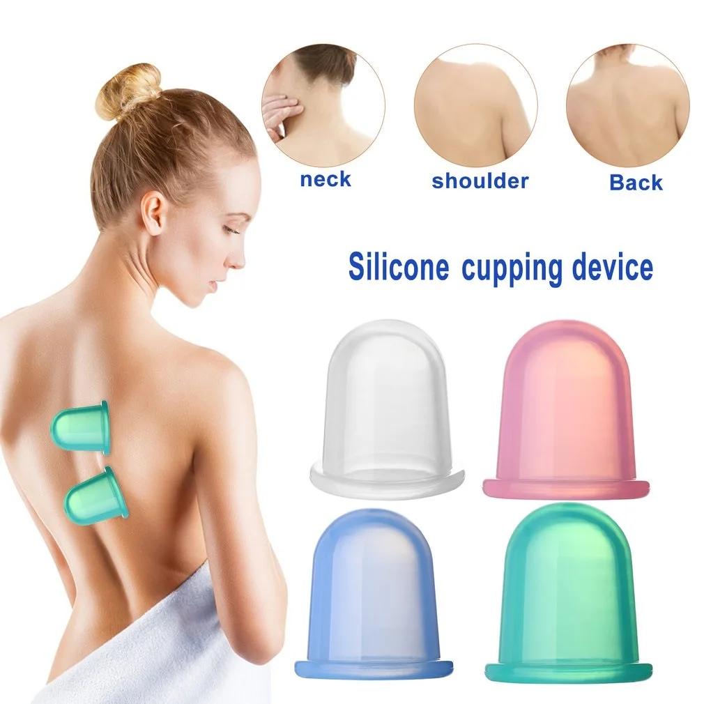 

Multi-Colors Body Massage Cupping Body Pain Relief Cup Vacuum Silicone With pouch Meridian Therapy Health Care Anti Cellulite