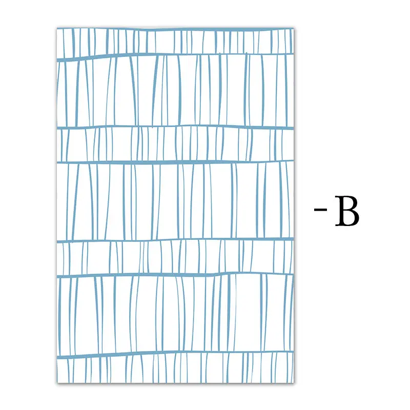 

Geometric Abstract Line Canvas Painting Red Blue Wall Art Poster and Print Modern Minimalist Gallery Living Room Home Decor