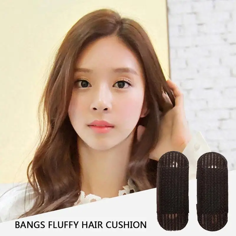 Пушистая челка пушистая подушка артефакт для волос шпилька усилитель женщин