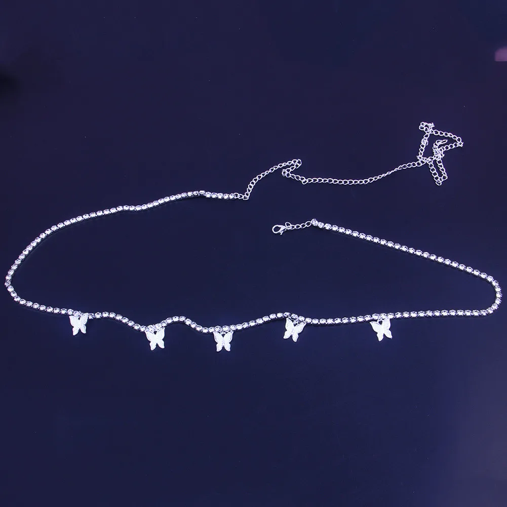 Stonefans сексуальная Бижутерия для тела Женская поясная цепочка тенниса Пляжное