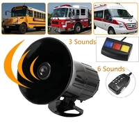 3 sounds6 sounds loud security warning horn for car motorcycle 110db 12v universal horn car accessories
