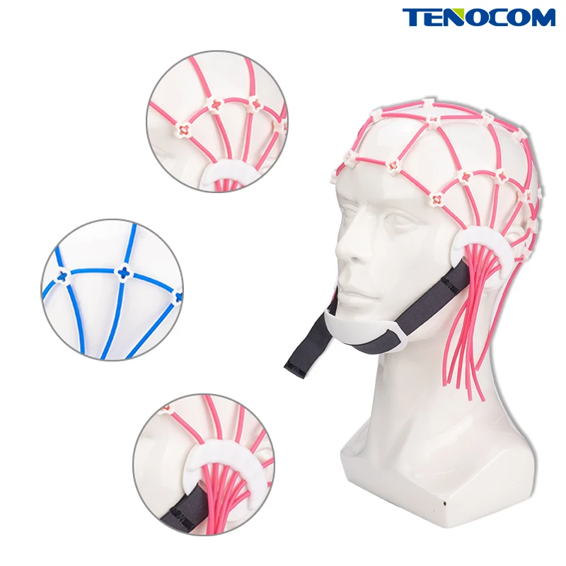 Колпачок EEG из силикона сетчатый тип медицинский нерв колпачок мозга-Эластичные
