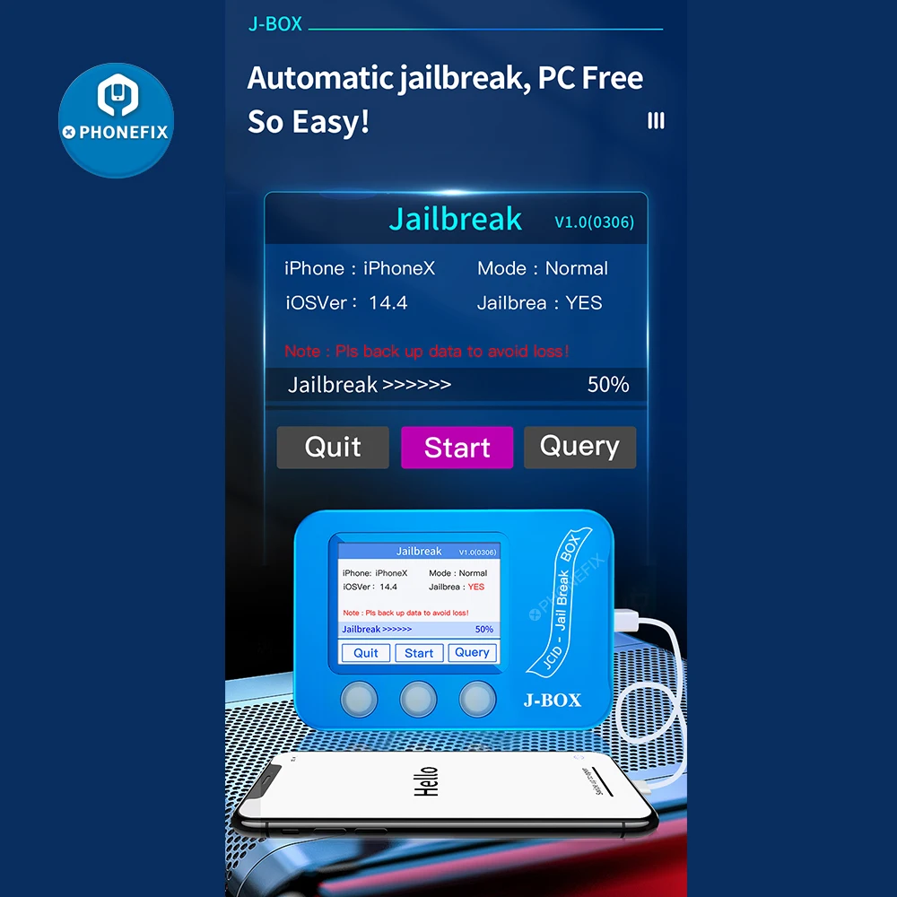 J BOX jail break box для iphone/ ipad байпас ID и Icloud пароль инструмент джейлбрейка iOS устройства