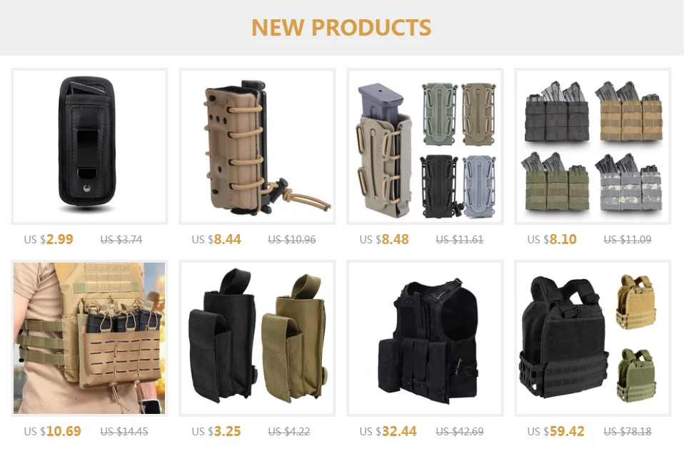 Molle подсумок Тактический Двойной тройной военный Пейнтбольный жилет для техники охотничьи принадлежности Универсальный Mag сумка картридж