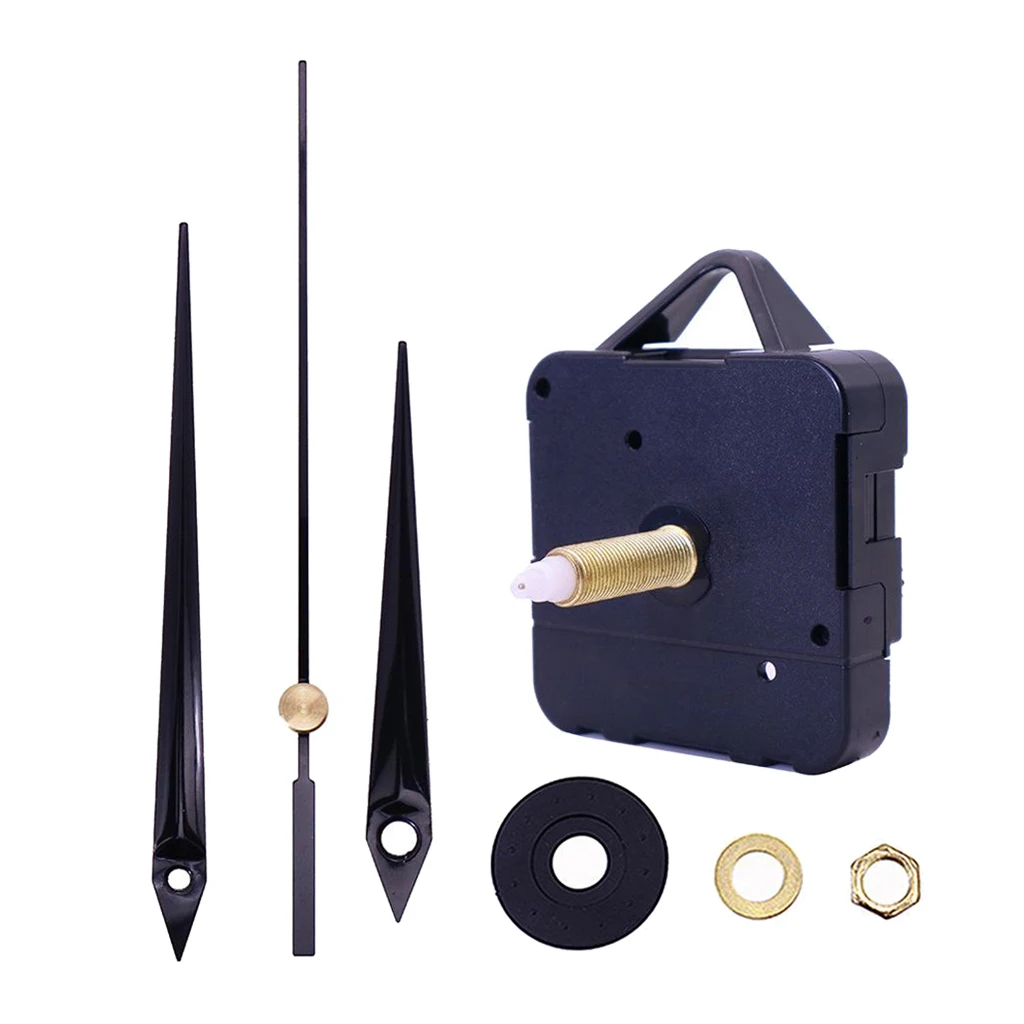 Кварцевые настенные часы с черными стрелками набор запчастей для