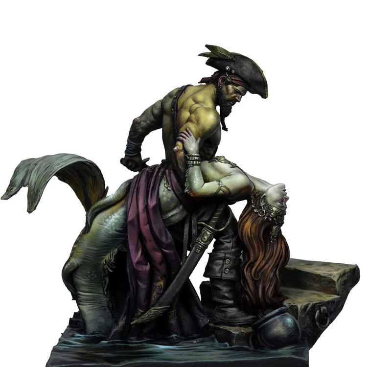 

1/24 Resin Model figure GK The Captive Pirates and Mermaids Fantasy theme Unassembled and unpainted kit